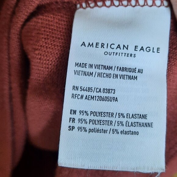 AMERICAN EAGLE Soft & Sexy Plush Long Sleeve Sweater Top - Brown, Size XS - Picture 10 of 16
